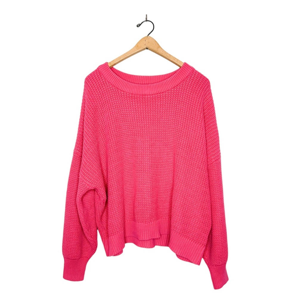 Old Navy Bright Pink Crewneck Sweater